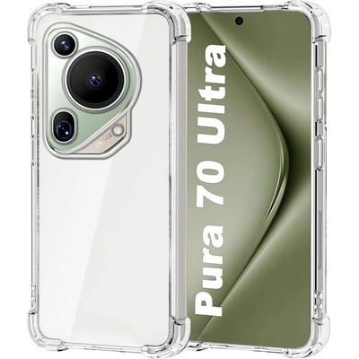 Techsuit Shockproof Clear Silicone puzdro pre Huawei Pura 70 Ultra – priehľadné
