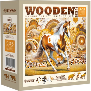 Wooden City Дървен пъзел Wooden City, 505 части - Кон (NB 0702-L)