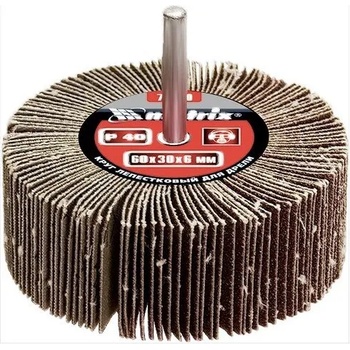 MTX Шкурка P60, 60 х 30 х 6 mm ламелна за бормашина, MTX