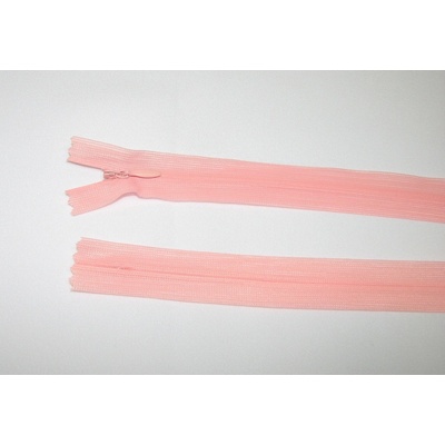 Zips krytý 3mm marhuľová nedeliteľný 18cm dederon