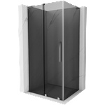 Mexen Velar L плъзгаща се душ кабина 90 x 75 см, графит, хром - 871-090-075-43-01 (871-090-075-43-01)