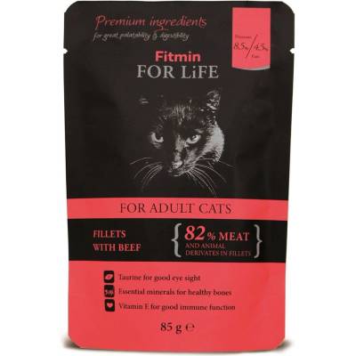 Fitmin for Life Cat hovězí 85 g