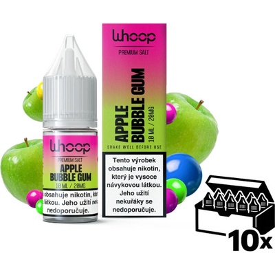 WHOOP SALT Apple Bubble Gum 10 x 10 ml 20 mg