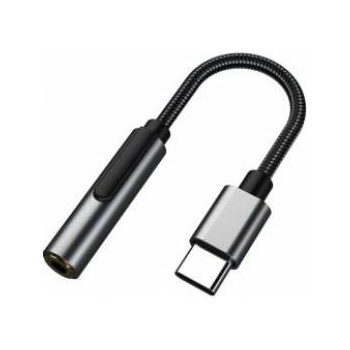 MicroConnect Premium USB-C to minijack Adapter, Black 13cm USB-C to minijack Adapter, Black 13cm