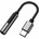 MicroConnect Premium USB-C to minijack Adapter, Black 13cm USB-C to minijack Adapter, Black 13cm