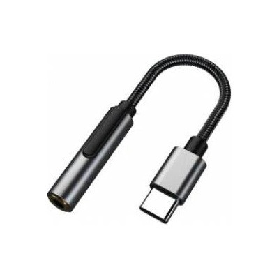 MicroConnect Premium USB-C to minijack Adapter, Black 13cm USB-C to minijack Adapter, Black 13cm
