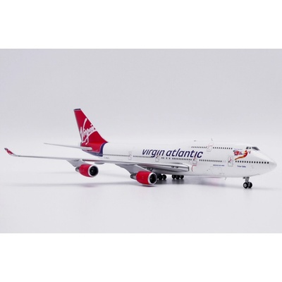 Atlantic JC Wings B747-4Q8 Virgin Airways 2010s Colors. Named Tinker Belle 1:400