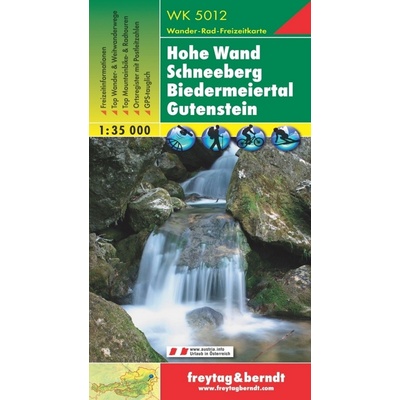 Freytag a Berndt WK 5012 Hohe Wand Schneeberg Biedermeietal 1:35 000 turistická mapa