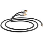 QED Кабел QED - Performance J2P, 2x RCA/3.5 mm, 3 m, черен (QE6501)
