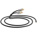 QED Кабел QED - Performance J2P, 2x RCA/3.5 mm, 3 m, черен (QE6501)