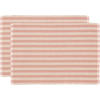 Södahl Set dvou růžových prostírání Stripe 48x33 cm