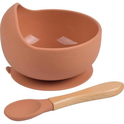 Martons SET Classic jedálenský silikónový Coral 2 ks