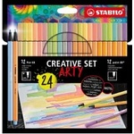 STABILO Тънкописци Creative 8868 12 x Point 88 + 12 x Pen 68