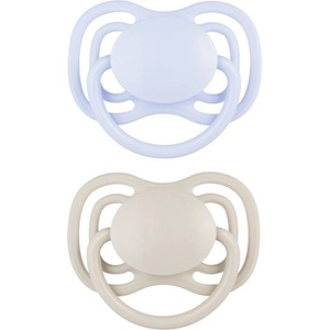 Canpol Силиконови залъгалки Canpol - Nude, за момчета, 6-18 м, 2 броя (23/226_blu) - baby