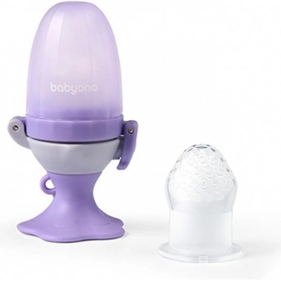 BabyOno cumlík silikon na kŕmenie Flower violet 1542-BO