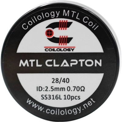 Coilology Předmotané spirálky MTL Series - MTL Clapton SS316L 0,7ohm 10ks