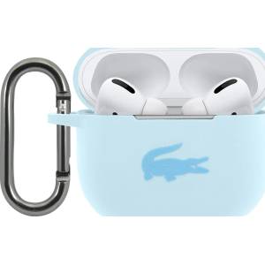 Lacoste Лъскав Силиконов Калъф с Лого за AirPods Pro Син (LCAPSLB)