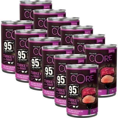 Wellness Core Dog 95% пуйка & коза 12 x 400 г