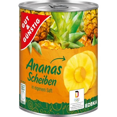 Gut und Gunstig Ananás vo vlastnej šťave 565 g
