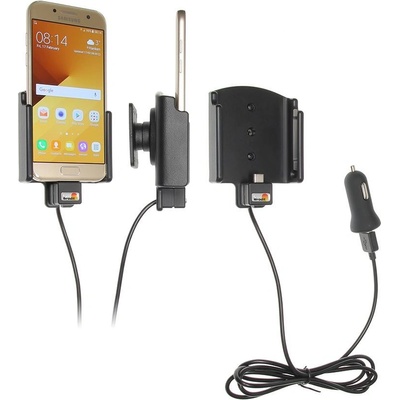 Brodit držiak do auta nastaviteľný s USB-C a nabíjaním z cig. zapaľovača / USB š.62-77 mm, hr. 6-10 521840