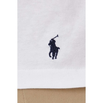 Ralph Lauren Памучна тениска Polo Ralph Lauren в бяло с принт 714931650 (714931650)