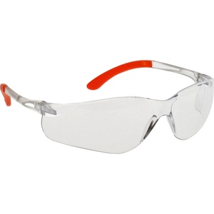 Portwest pan view pw38 / Защитни спортни очила, uv защита - прозрачни/оранжеви (pw38cor)