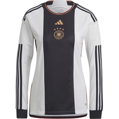 Дамска футболна фланелка Adidas Germany Home Long Sleeve Shirt 2022 Womens - White