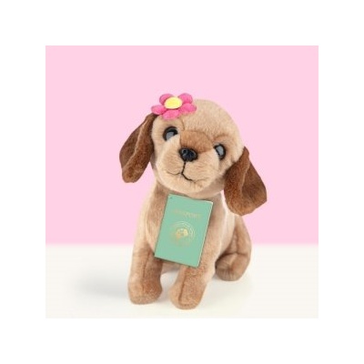 Studio Pets - Плюшено куче Дакел, Дейзи с цвете