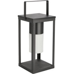 Bizzotto Черен LED фенер със соларен панел/с USB (височина 38 cm) Solar - Bizzotto (0827493)