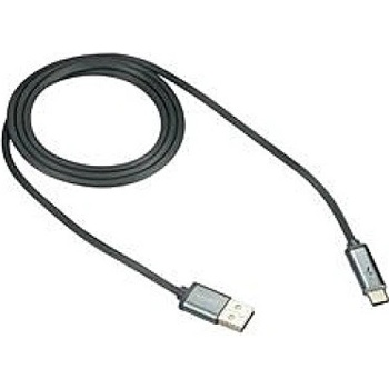Canyon CNS-USBC6DG USB-C / micro-USB, LED indikátor, 9V/2A, průměr 3,8mm, PVC, 1m, tmavě-šedý