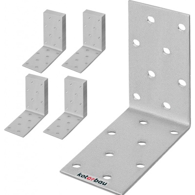 Kotarbau building Tesařský úhelník 75x75x40 mm stříbro 50 ks