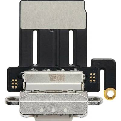 Nabíjecí obvod + Flex kabel iPad Pro 11" 5. gen (2024) Aftermarket Plus – stříbrný IPD0300