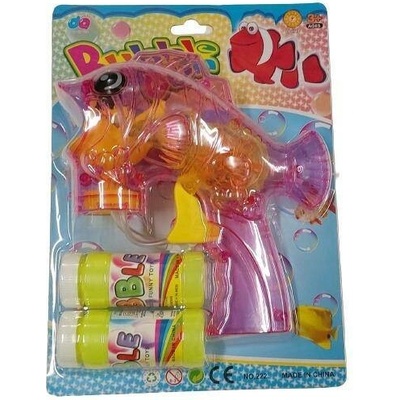 Bublifuk ryba 18 cm se světlem mix barev