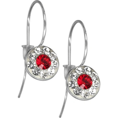 Marre náušnice light siam s krystaly Swarovski Elements ESSW08