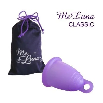Me Luna Менструална чашка Me Luna размер S плюс 10 таблетки за стерилизация Класик (Classic) Пръстен Лилав