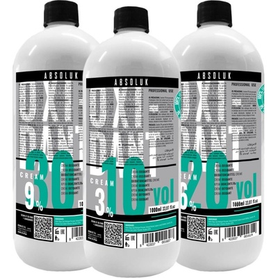 Absoluk Oxidant Cream Oxidační krém Absoluk Oxidant Cream: 30 Vol. (9%) 1000 ml