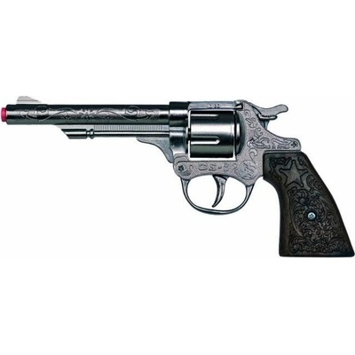 Gonher 3080 Revolver kovbojský stříbrný kovový 8 ran gon0800