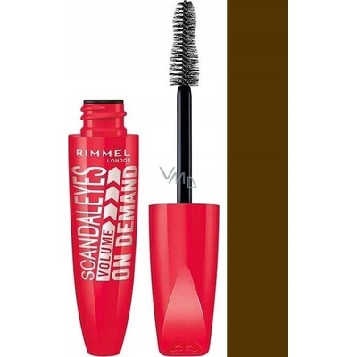 Rimmel London Scandal Eyes Volume On Demand Mascara 002 Brown Black riasenka pre objem 12 ml