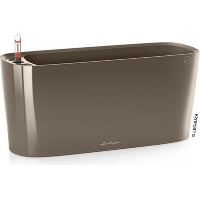 Lechuza Samozavlažovací květináč delta 10 taupe 11 x 30 x 13 cm