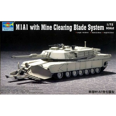 Trumpeter M1A1 Abrams with Mine Clear Blade 1:72