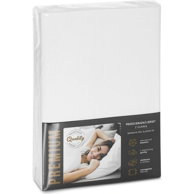 Eurofirany jersey prostěradlo JERS4 krémové 160X200x30