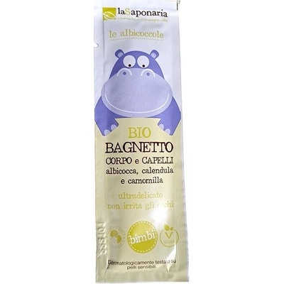 laSaponaria Jemný tělový a vlasový mycí gel pro děti BIO 7 ml