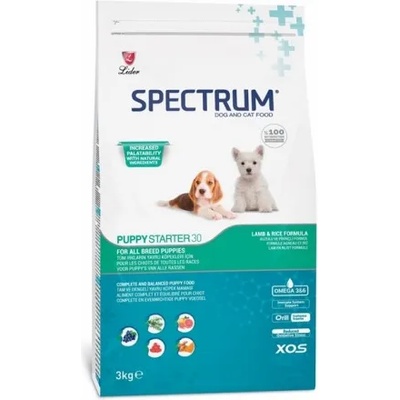 LIDER Spectrum Puppy Starter 30 - Пълноценна храна за кученца от всички породи на възраст от 3 до 10 седмици и израснали женски по време на бременност и кърмене, с пилешко месо - 3 кг, Турция