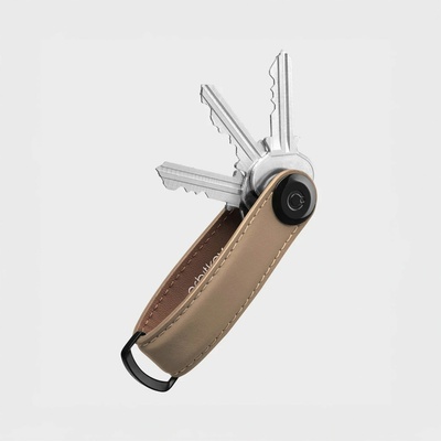 Klíčenka ORBITKEY Key Organiser Matte Leather Mocha