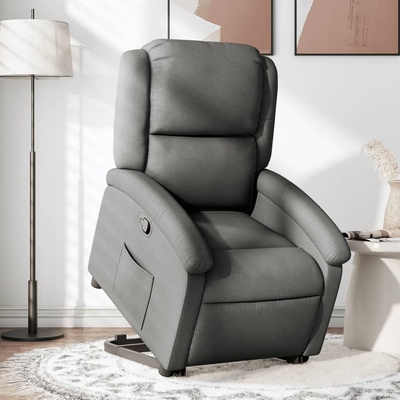 vidaXL 11461.3204165 Zvedací polohovací tmavě šedé textil