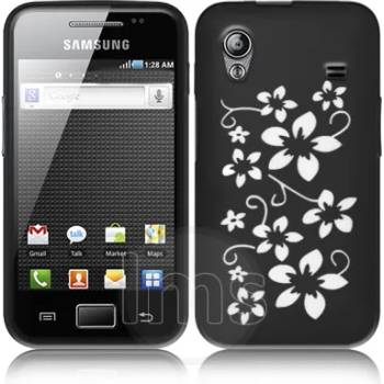 Image 1 of Samsung Galaxy Ace S5830 Flora Силиконов Калъф Черен + Протектор