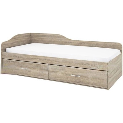 Bogdan Furniture I Легло Mod 2023 с чекмеджета, Сонома тъмна