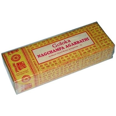 Goloka indické vonné tyčinky žluté Nag Champa 250 g