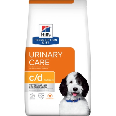 Hill's Prescription Diet C/D Multicare Starostlivosť o močový systém granule pre psov 2 x 12 kg
