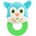 Baby Mix Детска плюшена дрънкалка с гризалка Baby Mix совичка (48961)
